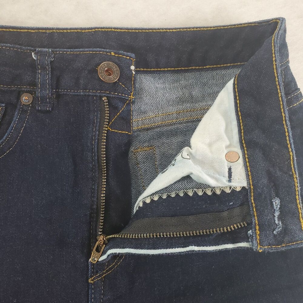 sz 27 Railcar Selvedge Denim Fine Goods Jeans Skinny Stretch Dark Wash 27x30 - Picture 6 of 11